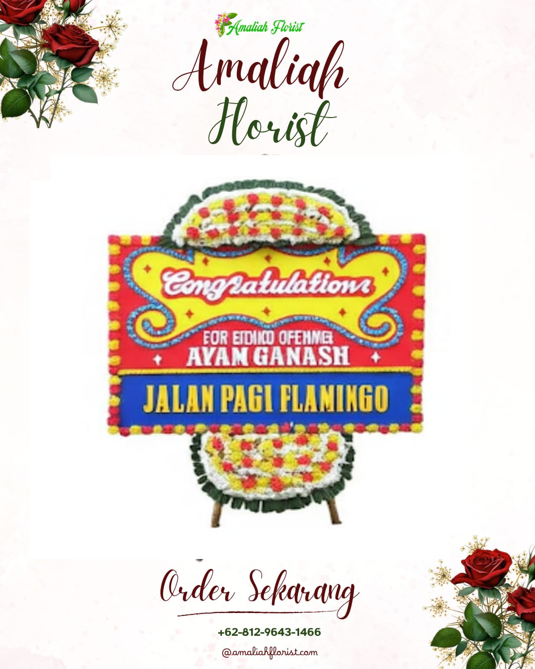 Sewa Papan Bunga Cerme